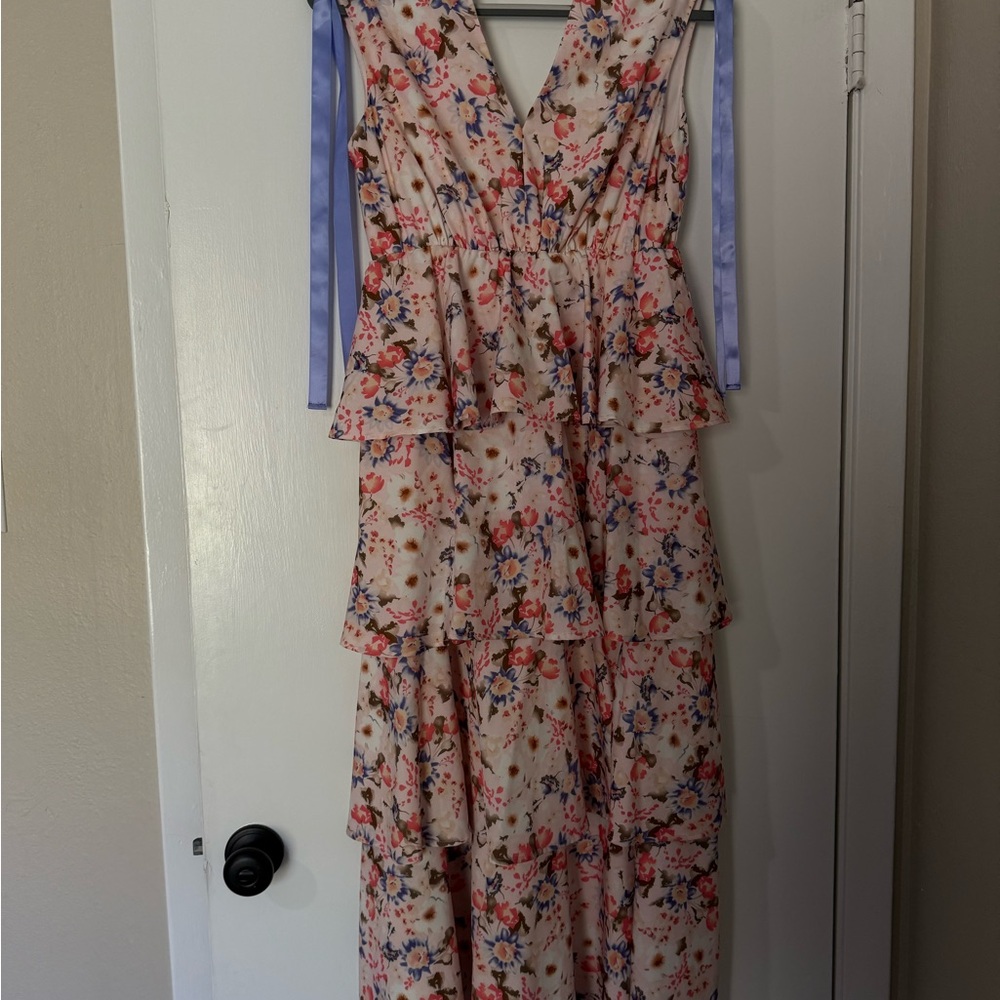 Floral Sleeveless Maxi Dress